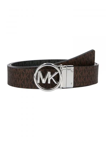 MICHAEL Michael Kors dvostranski pas iz umetnega usnja črna