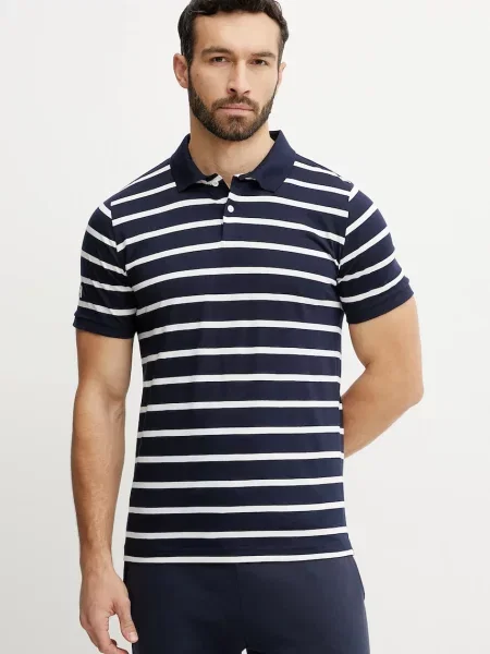 Bombažen polo Helly Hansen NEWPORT POLO mornarsko modra