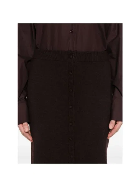 Spódnica Victoria Beckham elegancka brązowa