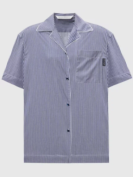 Рубашка Palm Angels в полоску синяя