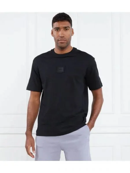 BOSS GREEN Tricou Talboa Lotus 1 negru