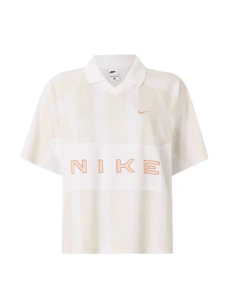 Nike Sportswear Marškinėliai rusvai pilka / abrikosų / mandarinų balta