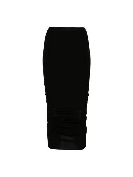 Spódnica midi Rick Owens czarna