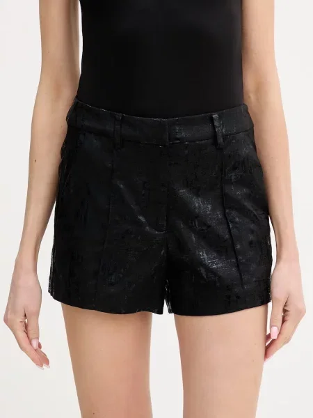 Silvian Heach pantaloni scurți cu in RABAD negru