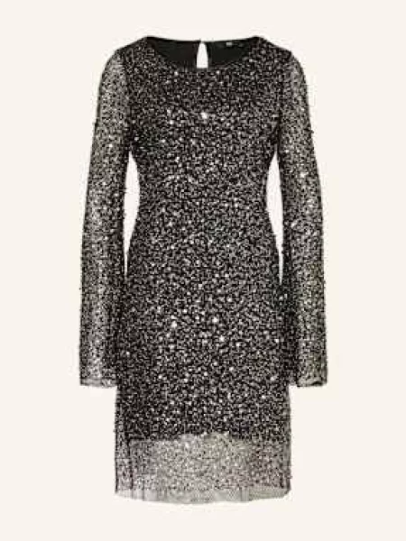 Riani Sukienka Z Siateczki Z Cekinami schwarz czarna