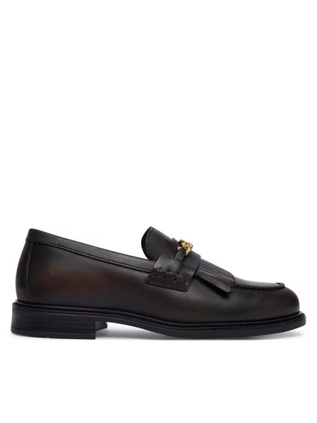 Loafersy Tommy Hilfiger brązowe