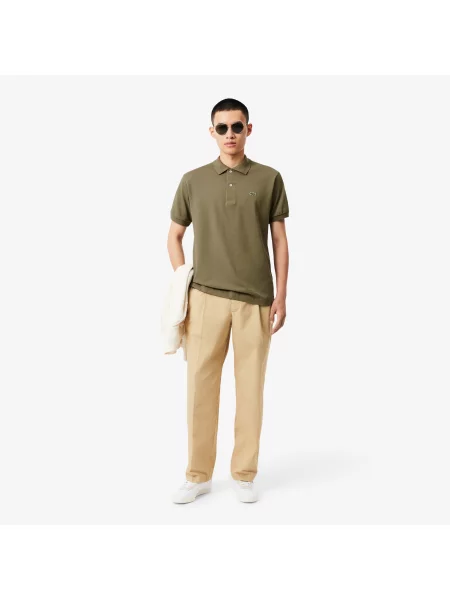 Lacoste Koszulka Polo Classic Fit Original Piqué zielona
