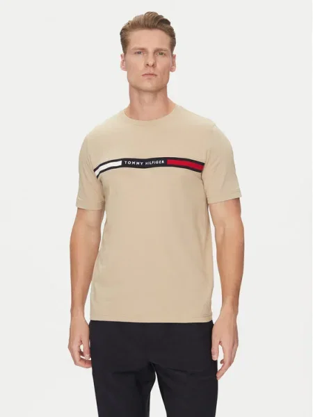 Tommy Hilfiger Tricou Chest Insert bej