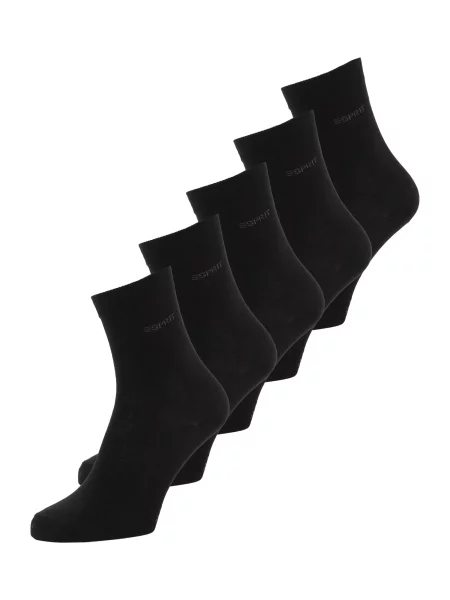 ESPRIT Ponožky Solid černá