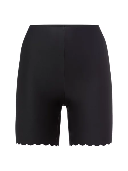 Szorty o kroju slim fit w stylu biker z ozdobnymi wykończeniami Skiny czarne
