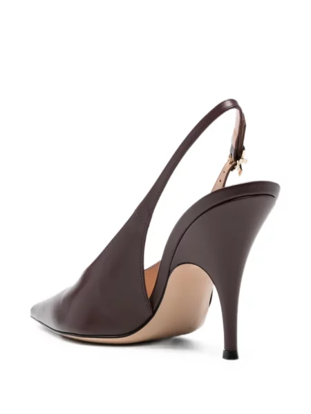 Pantofi cu toc Gianvito Rossi slingback roșu