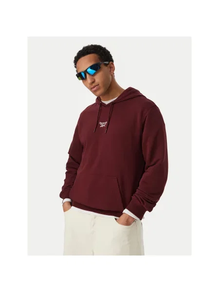 Reebok Pulóver Bordó Regular Fit