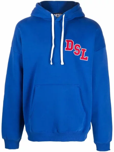 Hoodie Diesel μπλε