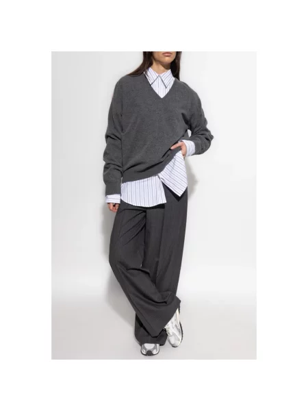 Spodnie Rag & Bone wełniane szare