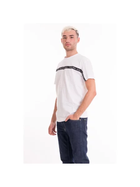 Koszulka Calvin Klein Jeans z logo biała