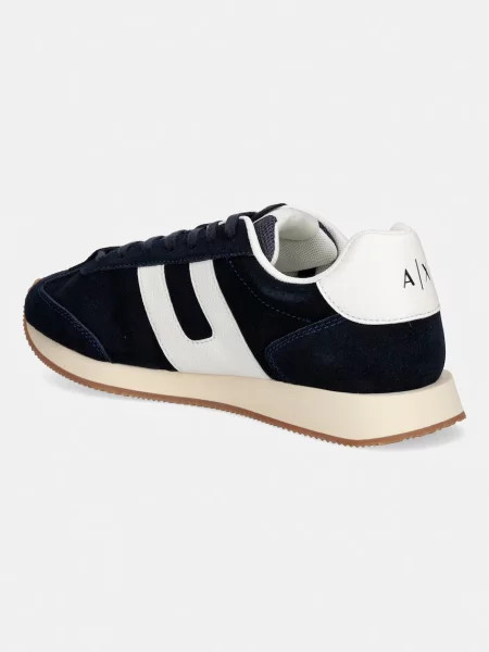 Armani Exchange sneakersy zamszowe czarne