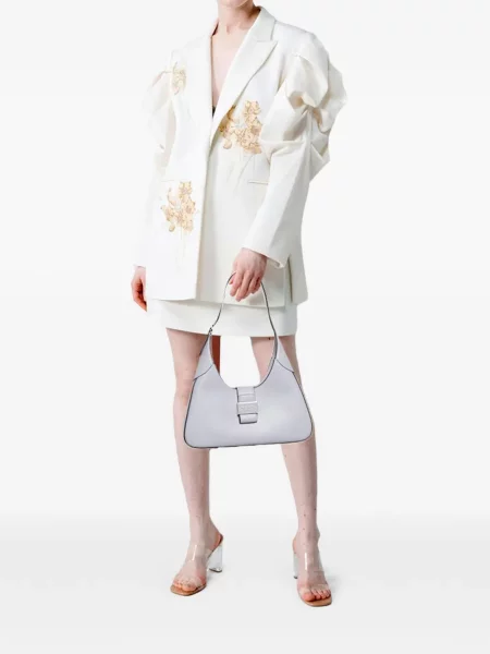 Bőr kézitáska Kate Spade lila