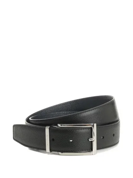 Cu centură reversibil curea Ferragamo din piele negru