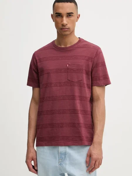 Levi's tričko SS CLASSIC POCKET TEE červené