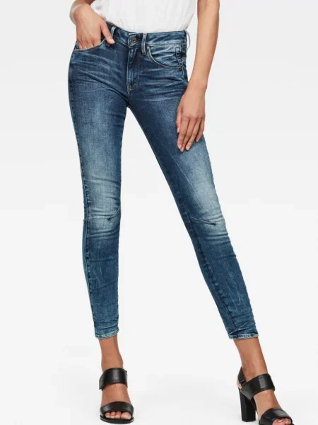 Skinny fit džínsy G-star modrá