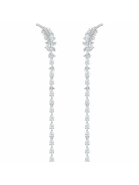 Kolczyki Swarovski szare