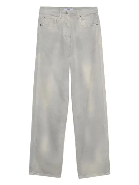 Blugi Prada de catifea cord albastru