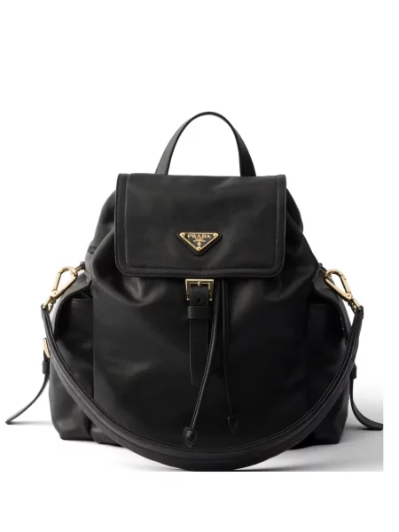 Rucsac Prada din piele negru