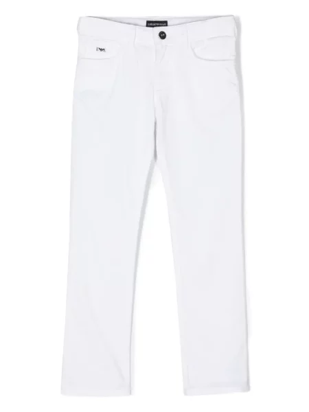 Сhinosy dziecięce Emporio Armani białe