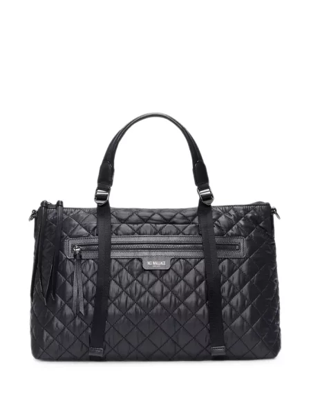 Matlasat geantă shopper Mz Wallace negru