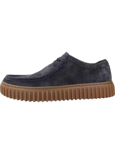 Półbuty Clarks zamszowe niebieskie