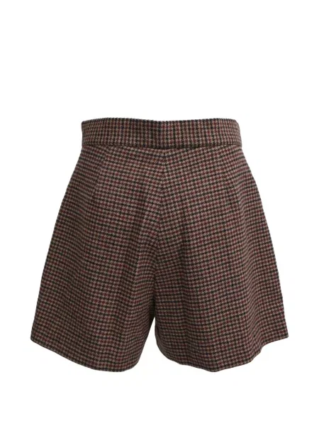 Σορτς Sandro houndstooth tweed καφέ