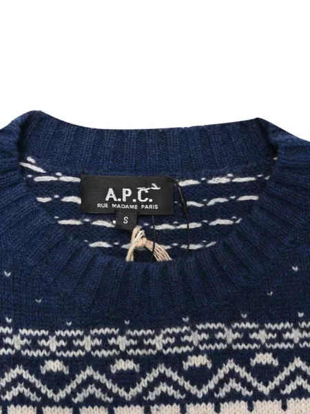 Пуловер A.p.c. синьо