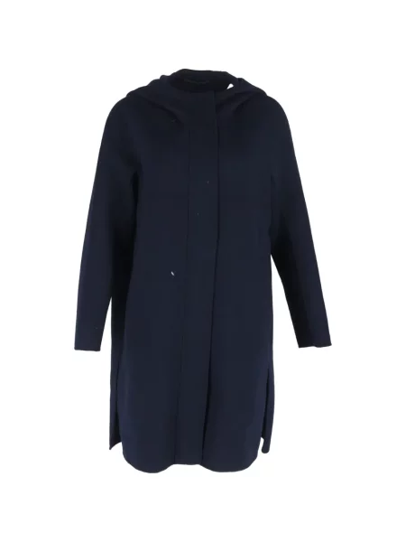 Palton Max Mara cu glugă albastru