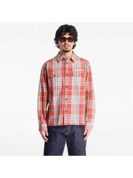 Кариран карирана риза Human Made червено