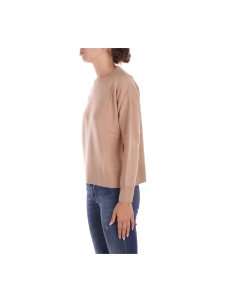 Sweter Woolrich z kaszmiru beżowy