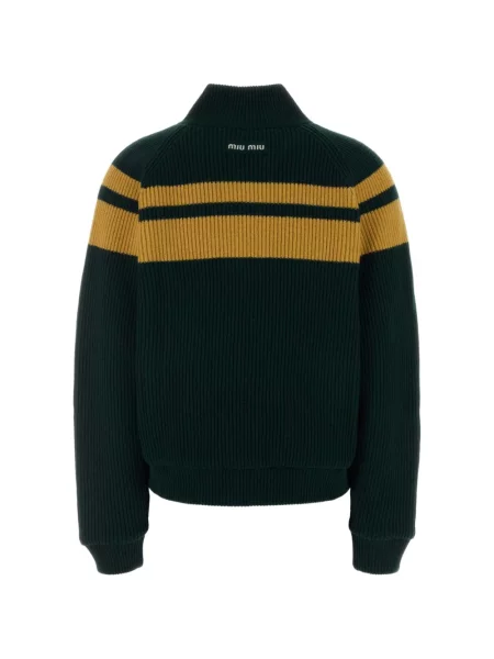 Cardigan Miu Miu de lână verde