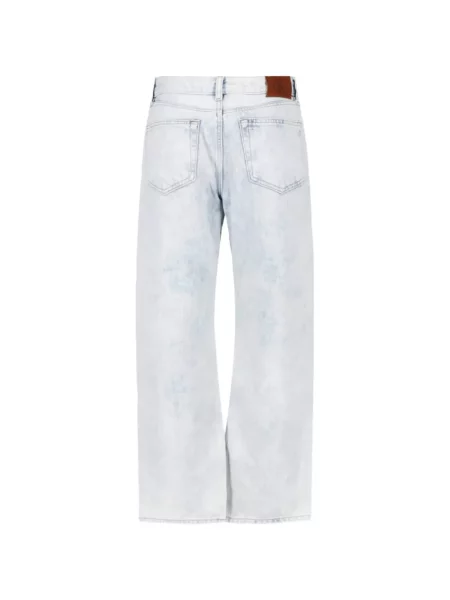 Blugi drepți Calvin Klein albastru