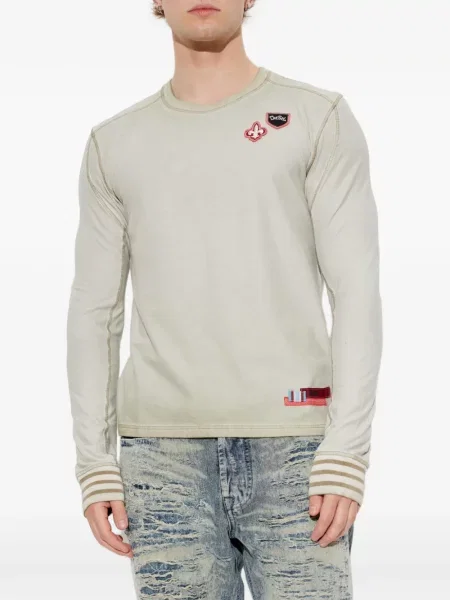 Lung tricou Diesel alb