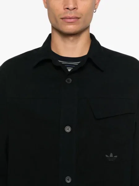 Cămașă Adidas din piele de căprioară gri