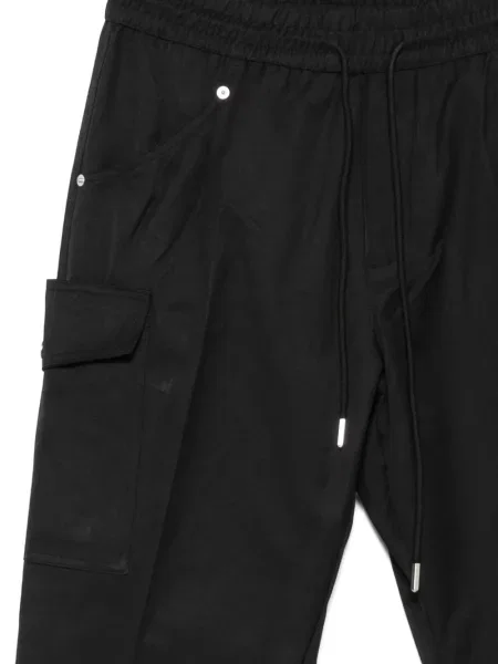Pantaloni cargo Yes London cu cordon negru