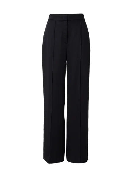 Karl Lagerfeld Hlače s naborima EVERYDAY' crna