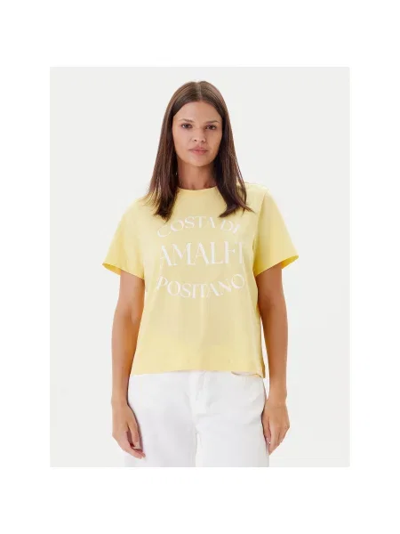 Vero Moda T-shirt Sonna Regular Fit žuta