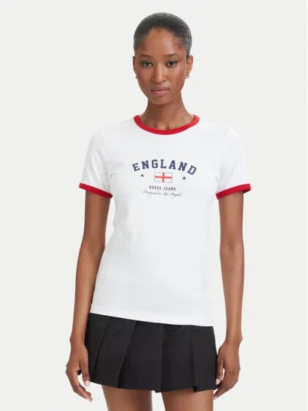 Guess Jeans T-shirt Slim Fit bijela
