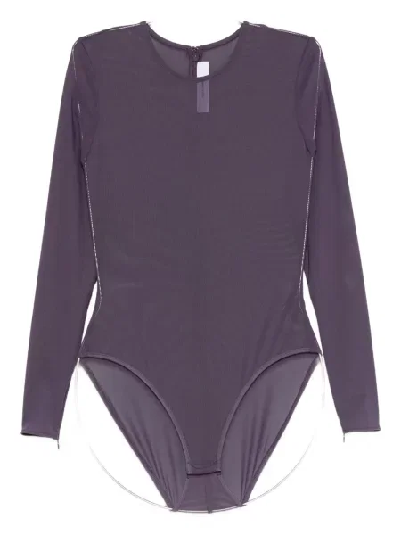 Body Alex Perry transparente plasă violet