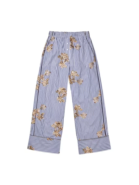 Munthe Spodnie Kobieta Wielobarwność S Wide Trousers fioletowe