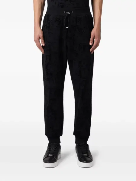 Pantaloni Philipp Plein alergare negru