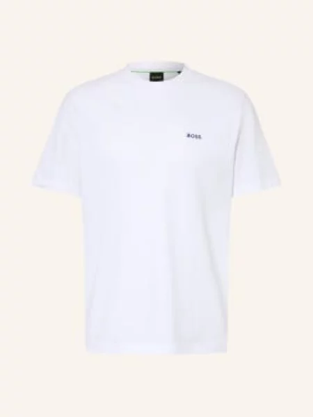 Boss Tričko Member Ze Síťoviny bílá