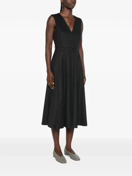 Rochie midi Max Mara fără mâneci gri
