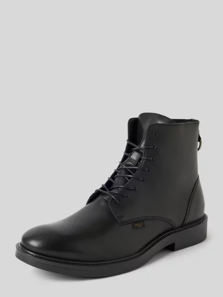 Buty ze skóry z zamkiem błyskawicznym model ‘MILES’ Replay czarne