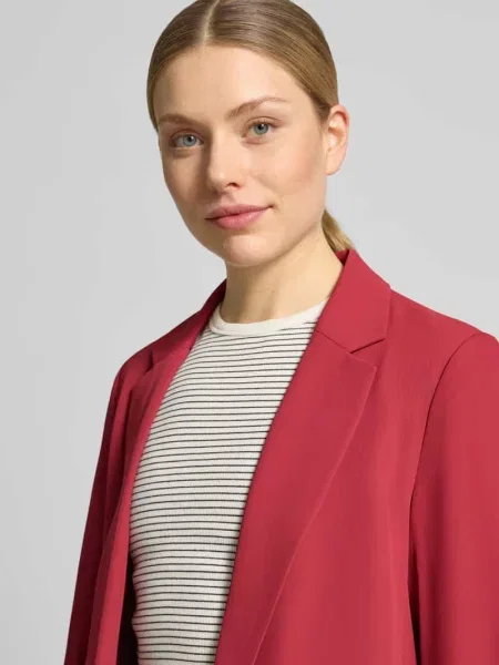 Żakiet o kroju regular fit z kołnierzem z połami Jake*s Collection czerwona